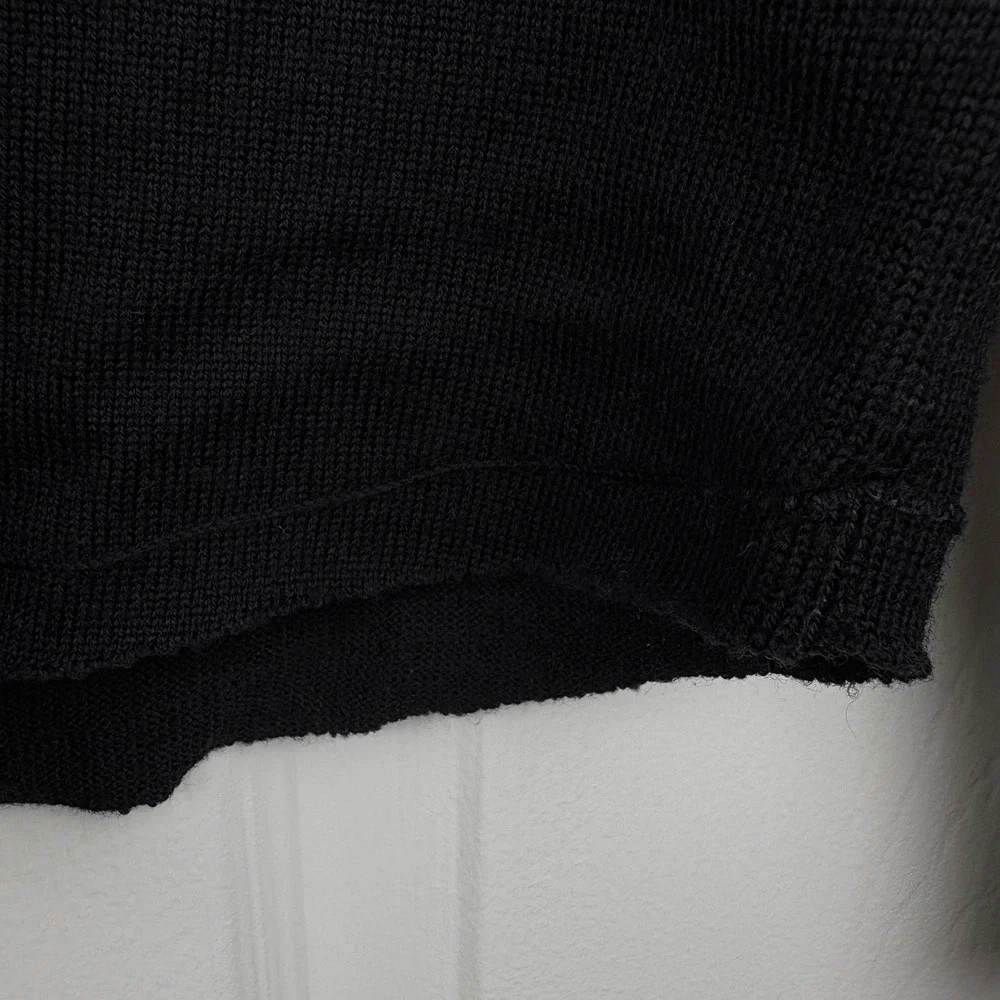 Juicy Couture Sweater Mens Small Gray Ombre V-Neck Long Sleeve Pullover‎ Knit